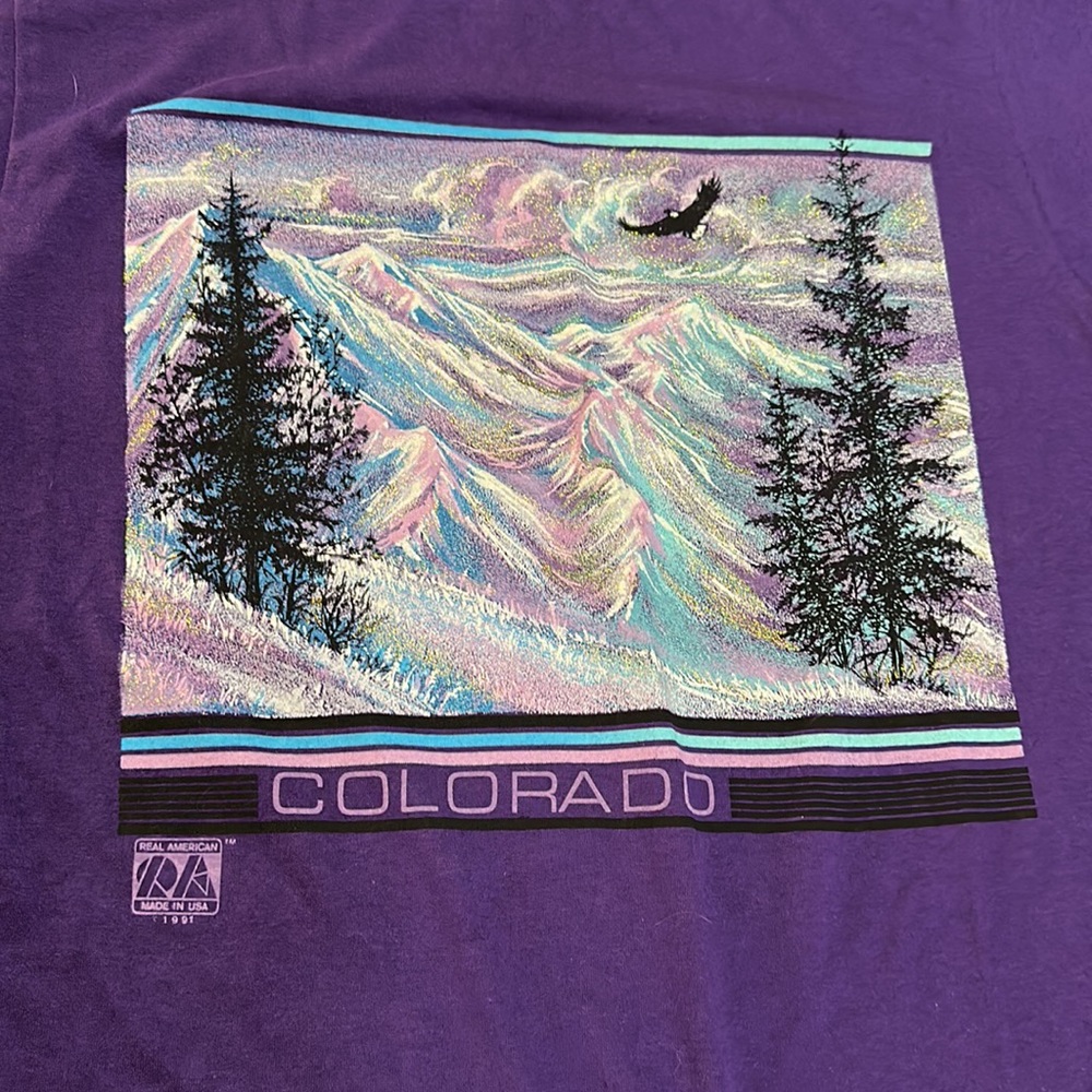 Vintage Jerzees tag shirt. Colorado print tee.
